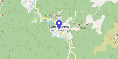 Carte OpenStreetMap — 7 Rue de l'Église, Saint-Laurent-de-Cerdans