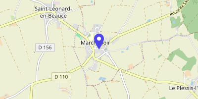 Carte OpenStreetMap — 24 place de l'Église, Marchenoir