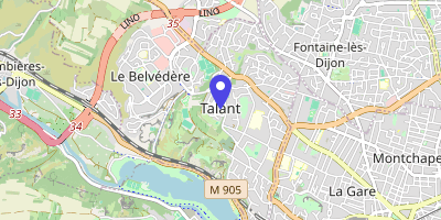 Carte OpenStreetMap — 1 place de la Mairie, Talant
