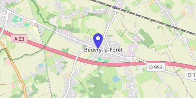 Carte OpenStreetMap — 1180 rue Albert-Ricquier, Beuvry-la-Forêt