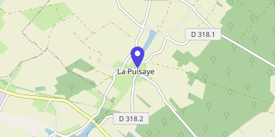 Carte OpenStreetMap — 1 place de la Mairie, La Puisaye