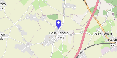 Carte OpenStreetMap — 1 place Roger-Leclerc, Flancourt-Crescy-en-Roumois