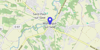 Carte OpenStreetMap — Place du Village, Montaigut-sur-Save