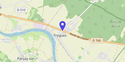 Carte OpenStreetMap — 1 route du Bourg, Trogues