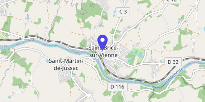 Carte OpenStreetMap — 1 place Maisondieu, Saint-Brice-sur-Vienne