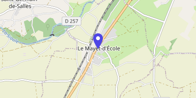 Carte OpenStreetMap — 67 route départementale 2009, Le Mayet-d'École