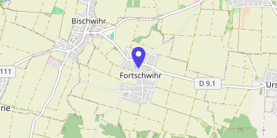 Carte OpenStreetMap — 1 rue de l'Église, Fortschwihr
