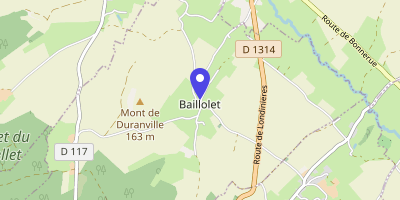 Carte OpenStreetMap — 3 rue de l'École, Baillolet