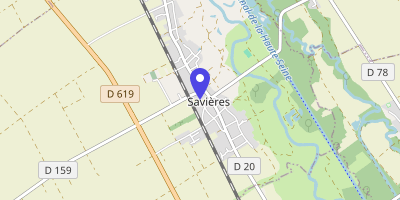 Carte OpenStreetMap — 7 place de la Salle-des-Fêtes, Savières