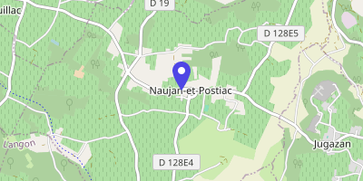 Carte OpenStreetMap — 28 route de Bordeaux, Naujan-et-Postiac