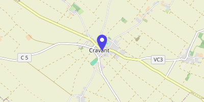 Carte OpenStreetMap — 48 rue Nationale, Cravant