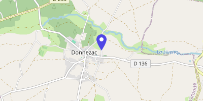 Carte OpenStreetMap — 1 le Bourg, Donnezac