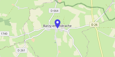 Carte OpenStreetMap — 43 Grande-Rue, Barzy-en-Thiérache