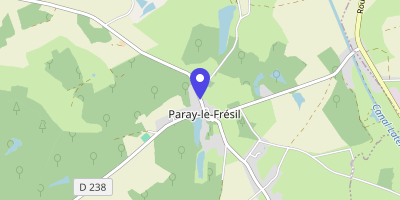 Carte OpenStreetMap — 19 rue Georges-Simenon, Paray-le-Frésil