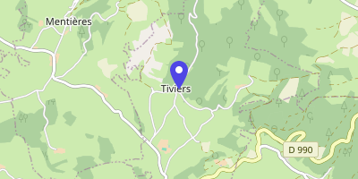 Carte OpenStreetMap — 1 Route Saint-Laurent, Tiviers