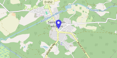Carte OpenStreetMap — 55 place de la Mairie, Saint-Julien-en-Born