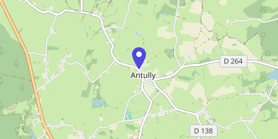 Carte OpenStreetMap — 1 place du 11 Novembre 1918, Antully