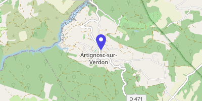 Carte OpenStreetMap — 54 chemin des Planets, Artignosc-sur-Verdon