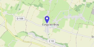 Carte OpenStreetMap — 14 rue Lucien-Godefroy, Cuigy-en-Bray