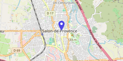 Carte OpenStreetMap — 174 place de l'Hôtel-de-Ville, Salon-de-Provence