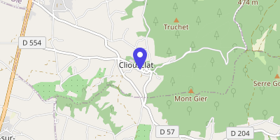 Carte OpenStreetMap — 471 Grande rue, Cliousclat