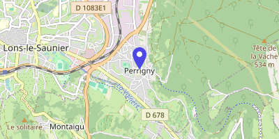 Carte OpenStreetMap — 44 place de l'Église, Perrigny