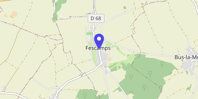 Carte OpenStreetMap — 34 Grande rue, Fescamps