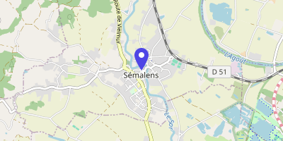 Carte OpenStreetMap — 2 rue des Promenades, Sémalens