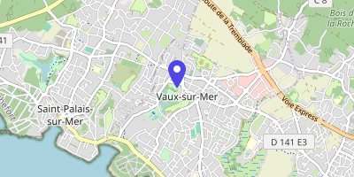 Carte OpenStreetMap — 1 place Maurice-Garnier, Vaux-sur-mer