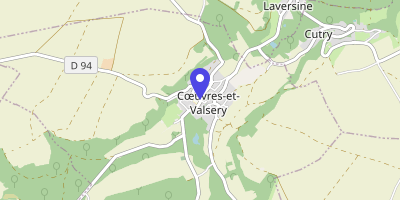 Carte OpenStreetMap — 2 place Auguste-Rébérot, Coeuvres-et-Valsery