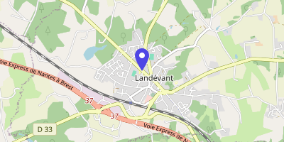 Carte OpenStreetMap — 15 rue Nationale, Landévant