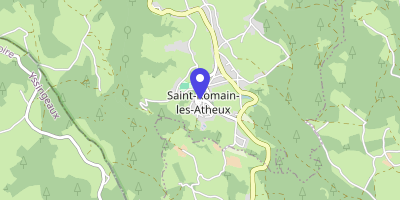 Carte OpenStreetMap — 2 place de la Mairie, Saint-Romain-les-Atheux