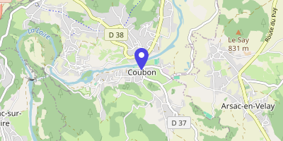 Carte OpenStreetMap — Place Clément-Janequin, Coubon