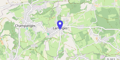 Carte OpenStreetMap — 1 place du Village, Larringes