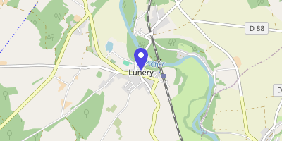 Carte OpenStreetMap — 1 place Jacques-Georges, Lunery