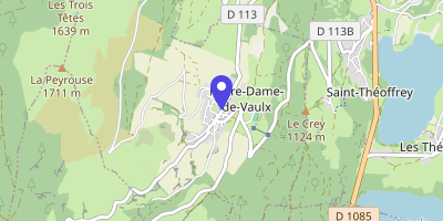 Carte OpenStreetMap — 1 place Victor-Collomb, Notre-Dame-de-Vaulx