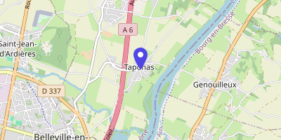 Carte OpenStreetMap — 11 chemin des Lônes, Taponas