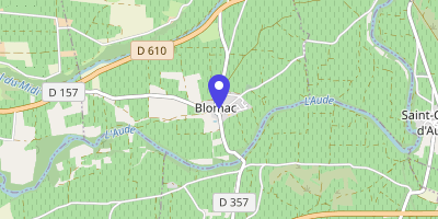 Carte OpenStreetMap — 6 rue de la Mairie, Blomac