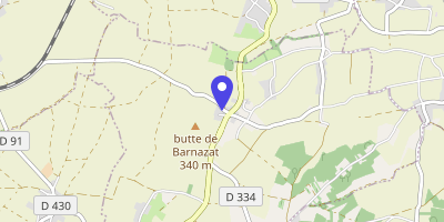 Carte OpenStreetMap — 1 place de l'Église-Notre-Dame, Saint-Denis-Combarnazat