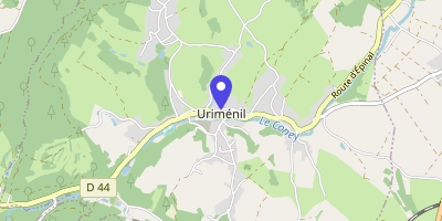 Carte OpenStreetMap — 1 place Maurice-Bihr, Uriménil