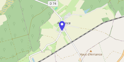 Carte OpenStreetMap — 68 rue Principale, Arriance