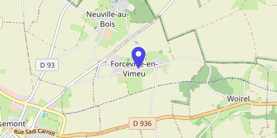 Carte OpenStreetMap — 17 Grande rue, Forceville-en-Vimeu