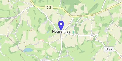 Carte OpenStreetMap — 1 place de la Mairie, Nouzerines