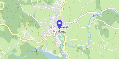 Carte OpenStreetMap — 1 place de l'Hôtel-de-Ville, Saint-Genest-Malifaux