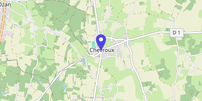 Carte OpenStreetMap — 25 route de Pont-de-Vaux, Chevroux