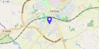 Carte OpenStreetMap — Place Jean-Monnet, Cerizay
