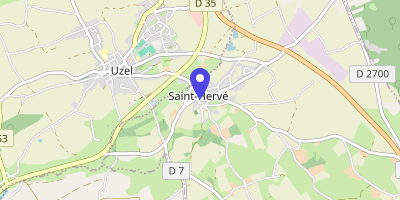 Carte OpenStreetMap — 5 rue des Manoirs, Saint-Hervé