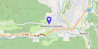 Carte OpenStreetMap — 1 place du Jeu-de-Boules, Molières-Cavaillac
