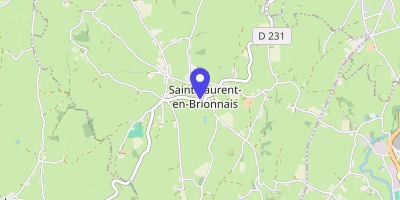 Carte OpenStreetMap — 6 route du Bourg, Saint-Laurent-en-Brionnais