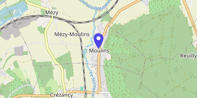 Carte OpenStreetMap — 27 avenue de Champagne, Mézy-Moulins